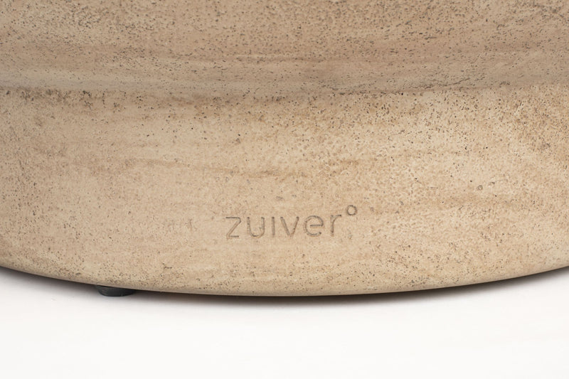 Couchtisch NOBLE rund in Kalksteinoptik von Zuiver