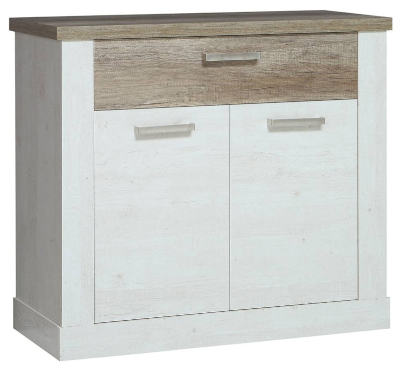Sideboard DURO 2 Türen und 1 Schublade in Pinie weiß antik