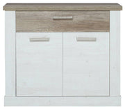 Sideboard DURO 2 Türen und 1 Schublade in Pinie weiß antik