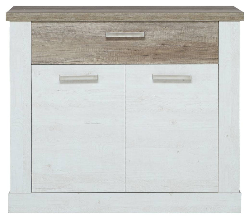 Sideboard DURO 2 Türen und 1 Schublade in Pinie weiß antik