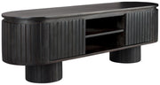 Lowboard KENJI aus Mangoholz mit schwarzem Finnish von DutchBone