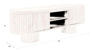 Lowboard KENJI aus Mangoholz mit schwarzem Finnish von DutchBone