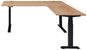 Höhenverstellbarer Eckschreibtisch SONOS Old Artisan Eiche 185 x 177cm