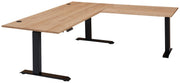 Höhenverstellbarer Eckschreibtisch SONOS Old Artisan Eiche 185 x 177cm