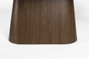 Esstisch Tisch ALMIRA Oval 200x90 walnussfarben mit Marmoroptik