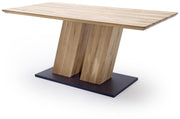 Esstisch Säulentisch SOFIA 180 x 90 cm Eiche Massivholz geölt