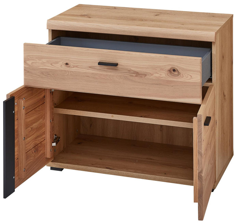 Büroschrank SONOS HU21 Front Altesche Massivholz gebürstet
