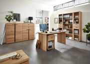 Komplettbüro SONOS VI 7-teilig Front Altesche Massivholz gebürstet