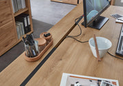 Komplettbüro SONOS VI 7-teilig Front Altesche Massivholz gebürstet