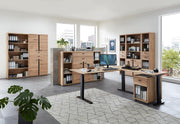 Komplettbüro SONOS IV 10-teilig Front Altesche Massivholz gebürstet