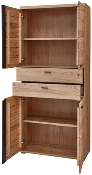 Komplettbüro SONOS IV 10-teilig Front Altesche Massivholz gebürstet
