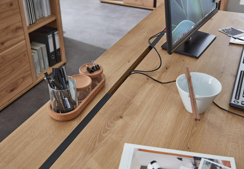 Komplettbüro SONOS III 10-teilig Front Altesche Massivholz gebürstet