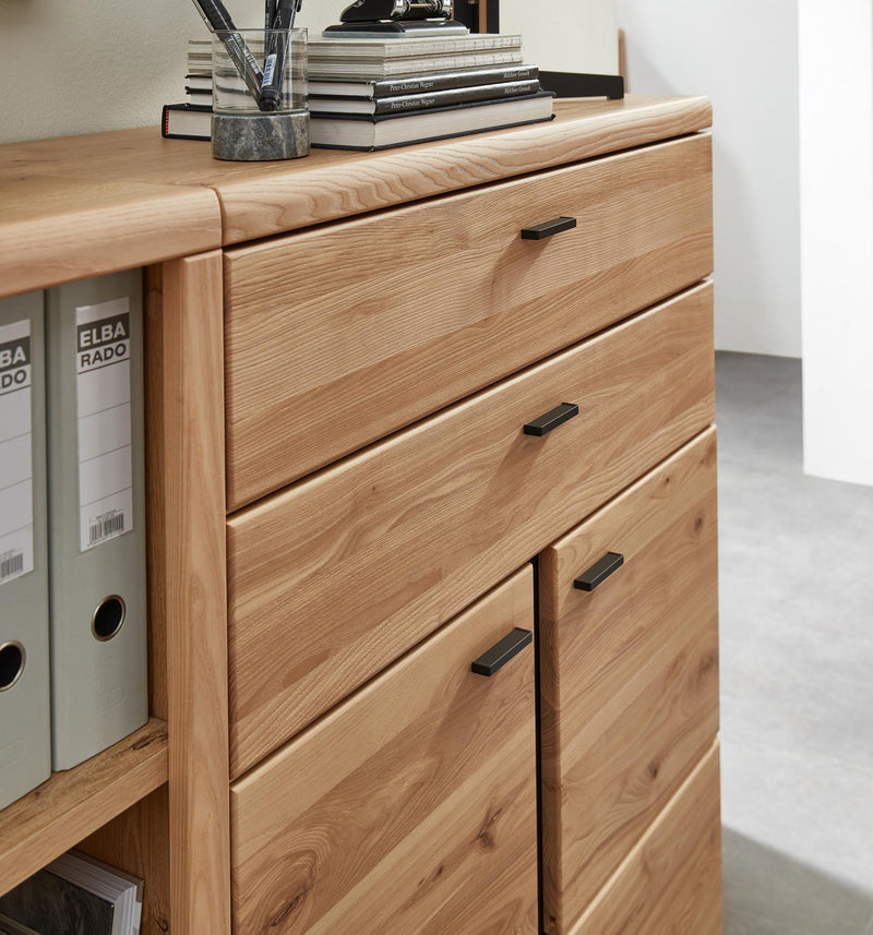 Komplettbüro SONOS III 10-teilig Front Altesche Massivholz gebürstet