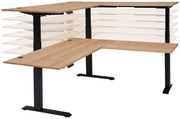 Komplettbüro SONOS II 10-teilig Front Altesche Massivholz gebürstet