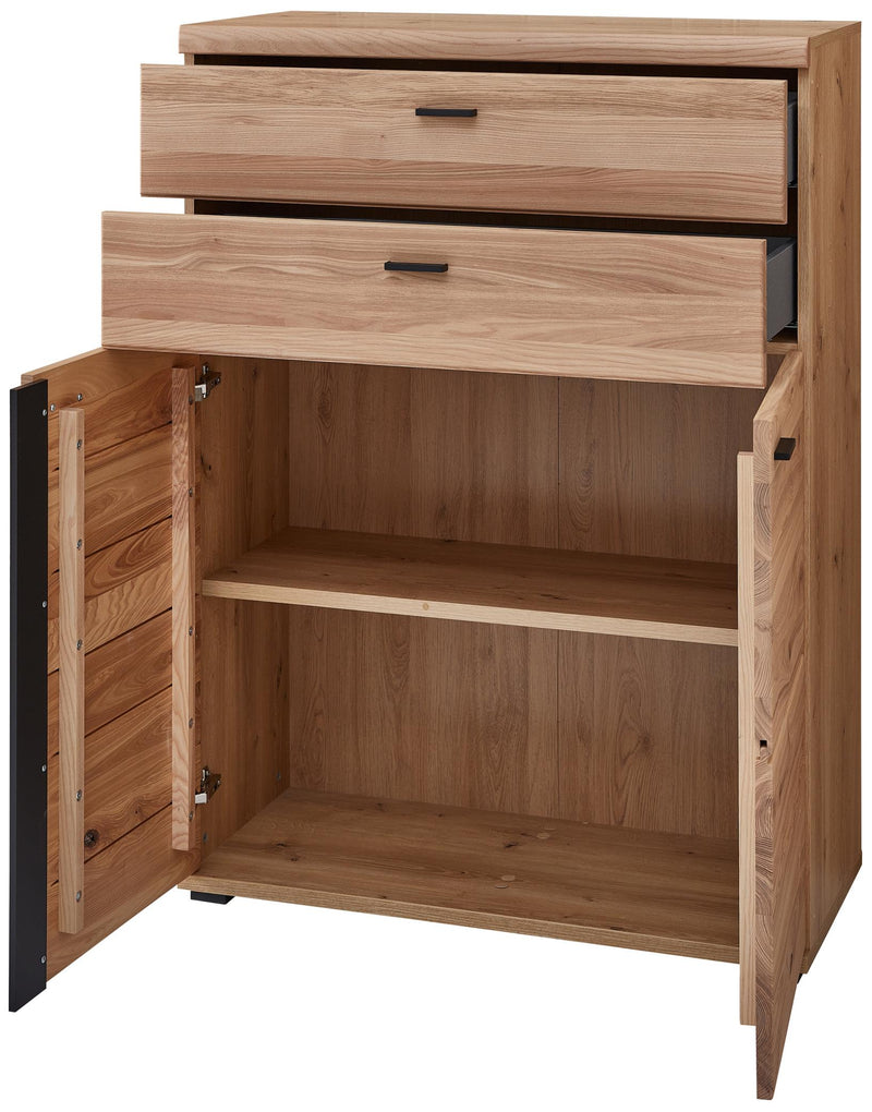 Komplettbüro SONOS II 10-teilig Front Altesche Massivholz gebürstet