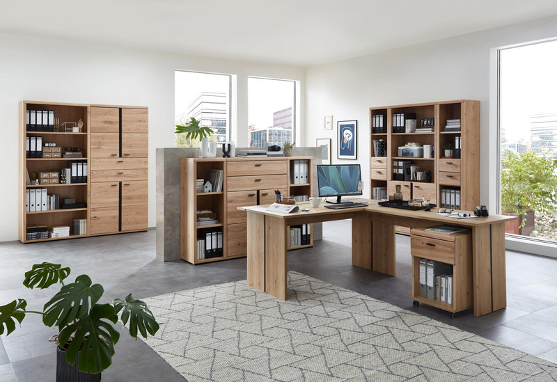 Eckschreibtisch SONOS Old Artisan Eiche 235 x 160 cm von Innostyle