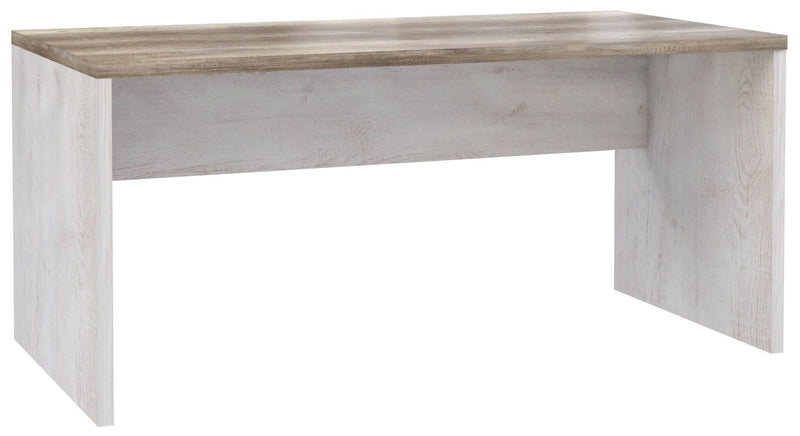Schreibtisch Bürotisch DURO 160 cm Dekor Pinie weiß antik von Forte