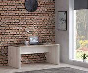 Schreibtisch Bürotisch DURO 160 cm Dekor Pinie weiß antik von Forte