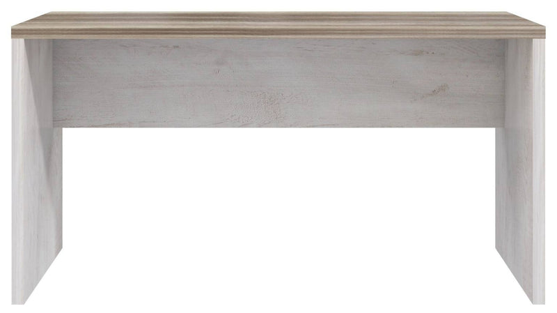 Bürotisch Schreibtisch DURO 140 cm Dekor Pinie weiß antik von Forte
