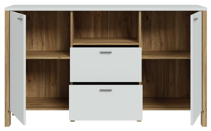 Sideboard Kommode SAITAMA Dekor Secret Grey und Mauvella Eiche Forte