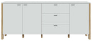 Sideboard SAITAMA 3-trg. Dekor Secret Grey und Mauvella Eiche Forte