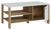Couchtisch SAITAMA mit 2 Türen Mauvella Eiche / Secret Grey
