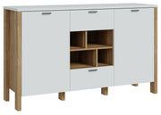 Sideboard SAITAMA mit offenem Regal Dekor Secret Grey / Mauvella Eiche