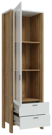Ess- Wohnkombination SAITAMA mit Tisch Secret Grey / Mauvella Eiche