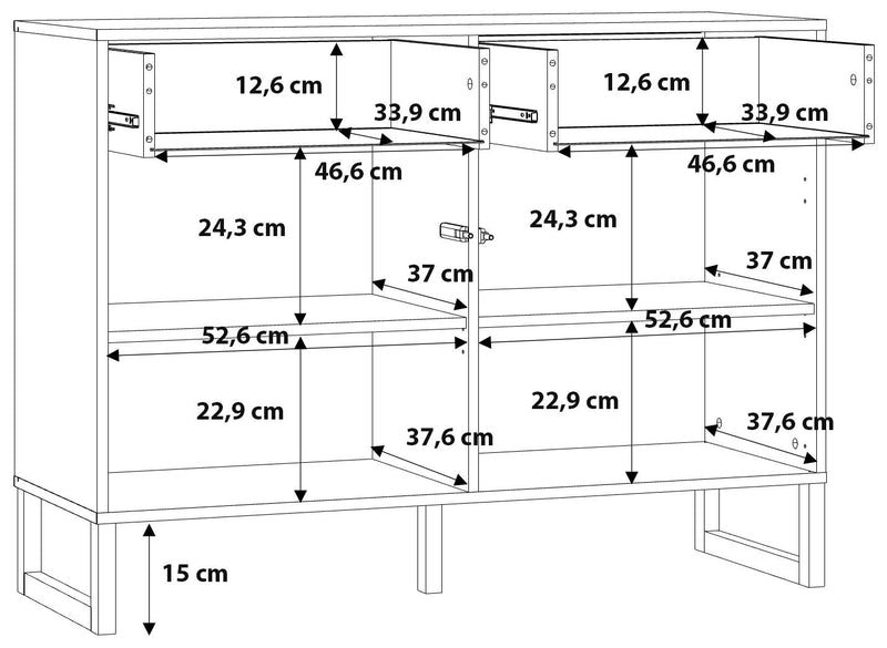 Kommode Sideboard BRETANIA Salbei