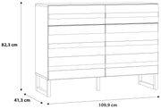 Kommode Sideboard BRETANIA Weiß