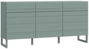 Sideboard BRETANIA Salbei mit 3 Türen und 3 Schubladen
