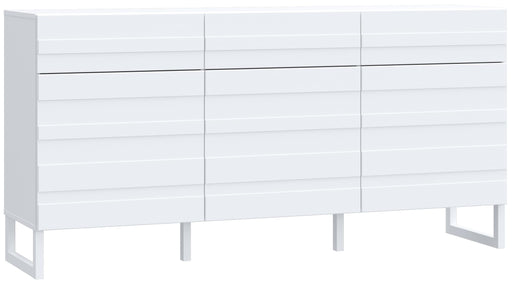 Sideboard BRETANIA Weiß mit 3 Türen und 3 Schubladen
