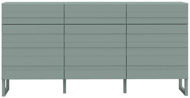 Sideboard BRETANIA Salbei mit 3 Türen und 3 Schubladen