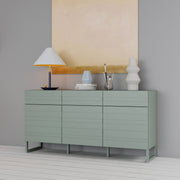 Sideboard BRETANIA Salbei mit 3 Türen und 3 Schubladen