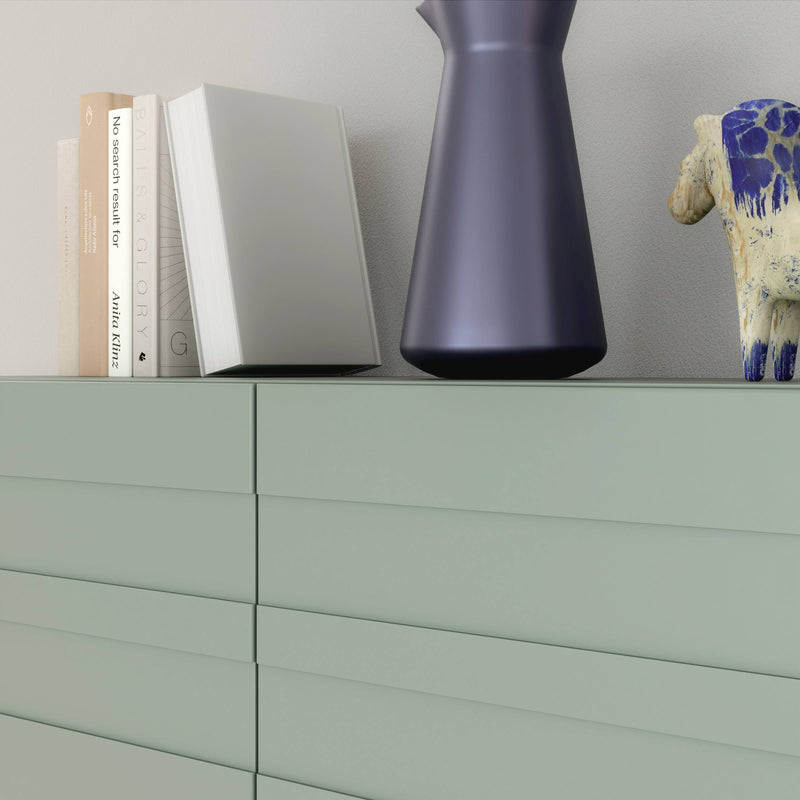 Sideboard BRETANIA Salbei mit 3 Türen und 3 Schubladen