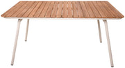 Gartentisch Tisch CARMEL mit schöner Teakholzplatte von GardenPleasure