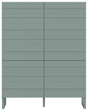 Highboard BRETANIA Salbei Hochkommode mit 4 Türen
