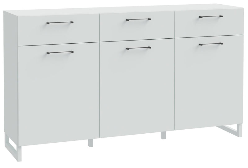 Sideboard SILBA Secret Grey 3 Türen 3 Schubladen