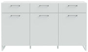 Sideboard SILBA Secret Grey 3 Türen 3 Schubladen