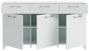 Sideboard SILBA Secret Grey 3 Türen 3 Schubladen