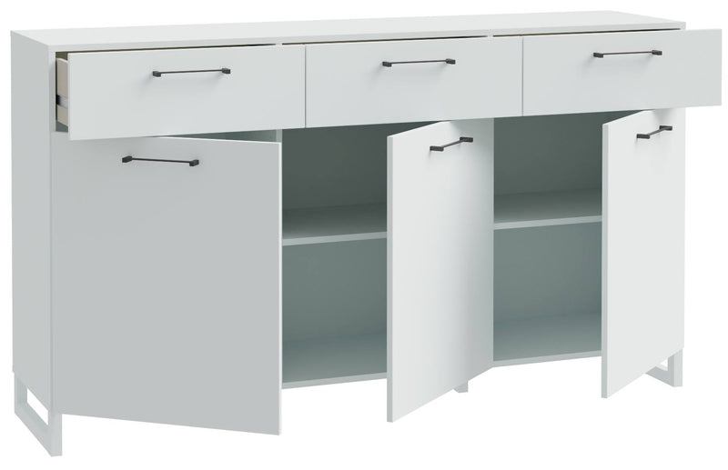 Sideboard SILBA Secret Grey 3 Türen 3 Schubladen