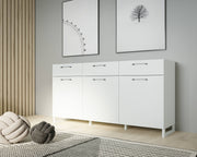 Sideboard SILBA Secret Grey 3 Türen 3 Schubladen