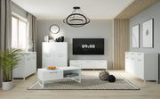 Sideboard SILBA Secret Grey 3 Türen 3 Schubladen
