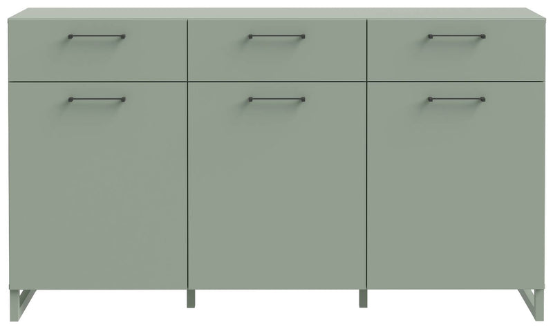 Sideboard SILBA Salbei 3 Türen 3 Schubladen