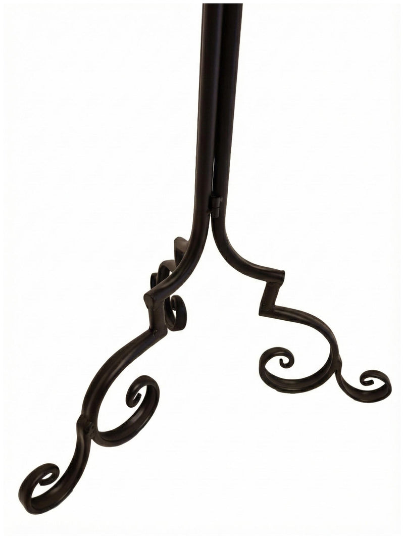 Metalltisch Eisentisch ASTA 60 cm Dunkelbraun lackiert