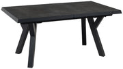Gartentisch ausziehbar MURCIA NEGRO Metall Keramik anthrazit 163 x 93