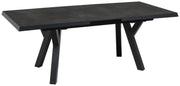 Gartentisch ausziehbar MURCIA NEGRO Metall Keramik anthrazit 163 x 93