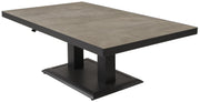 Höhenverstellbarer Gartentisch MURCIA NEGRO - 140 x 85 cm