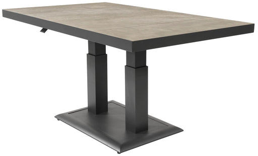 Höhenverstellbarer Gartentisch MURCIA NEGRO - 140 x 85 cm