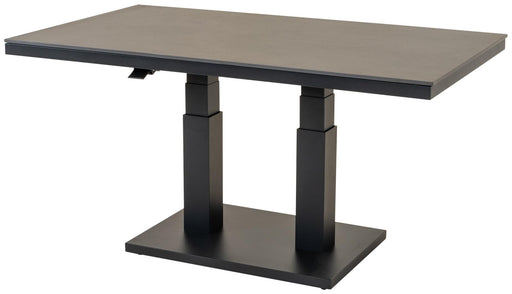 Höhenverstellbarer Gartentisch GENEVA NEGRO - 140 x 80 cm